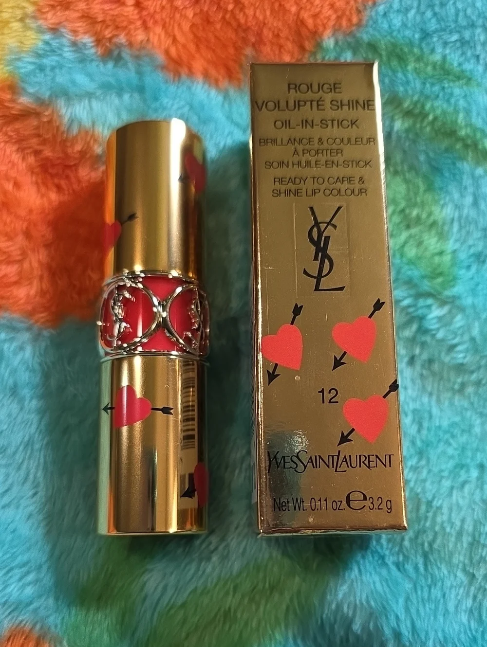 Yves Saint Laurent YSL Rouge Volupté Oil In Stick Lip Colour 12 Coral Dolman NIB
